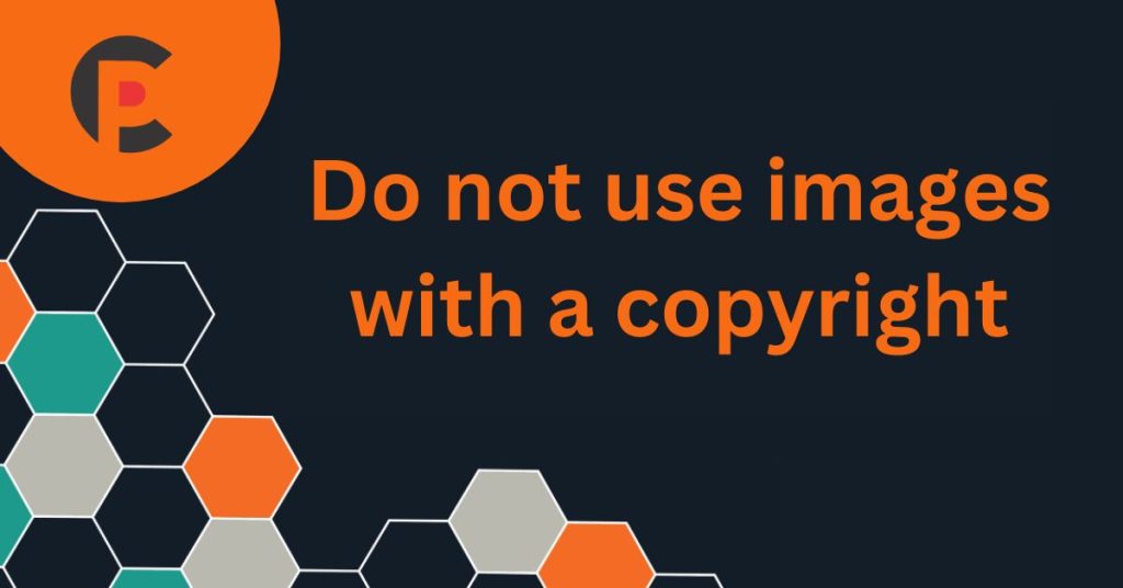 Do not use images with a copyright