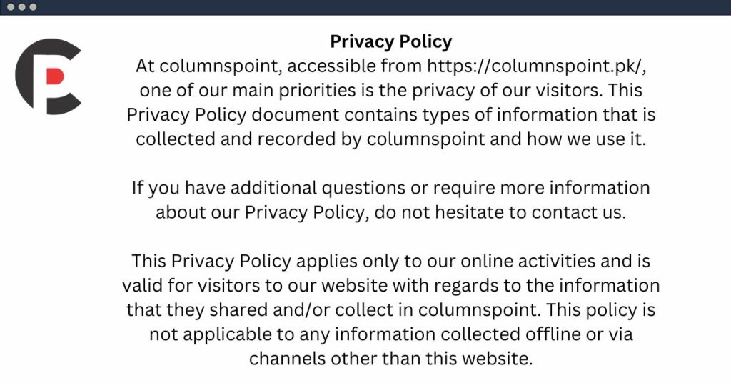 privacy policy page